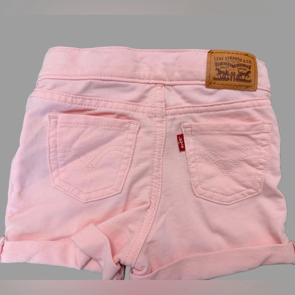 Levi's Soft Denim Roll Up Shorts | 18 Months | Pink | Like New